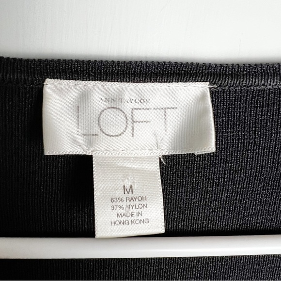 Ann Taylor Loft - Black Tuxedo Ruffle Cardigan - Sz. M - Picture 3 of 7